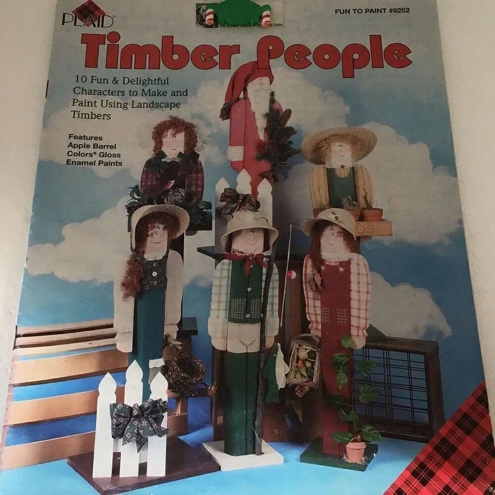 Vintage 1996 timber people crafting book